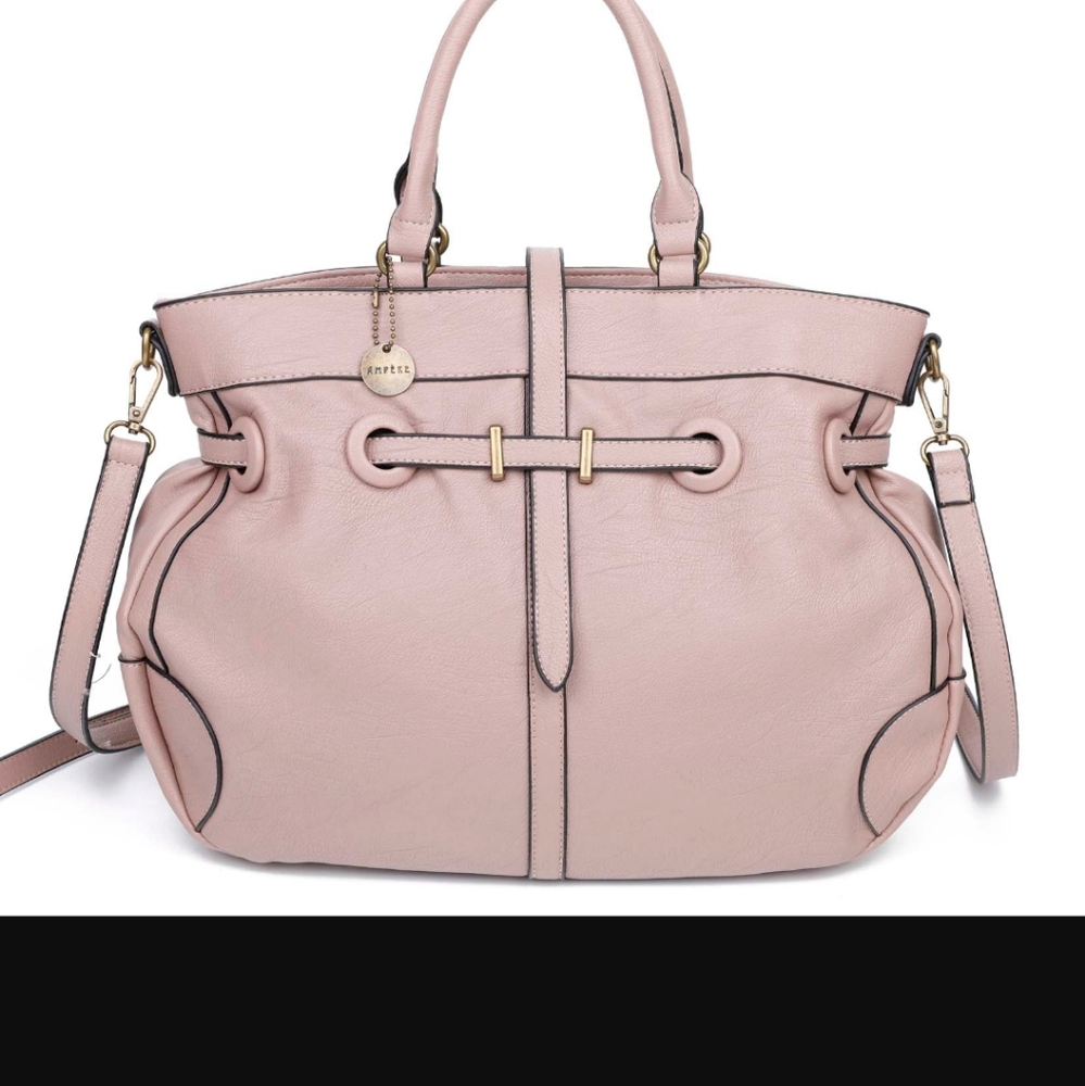 Nude vegan Leather Handbag